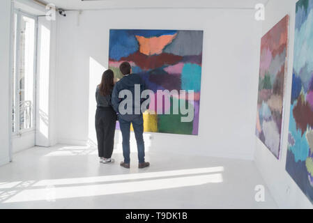 Catherine Starkman " Rêveries dans la couleur " (i sogni di colore) mostra dal 16 maggio al 13 luglio 2019 presso la galleria YOSHII Foto Stock