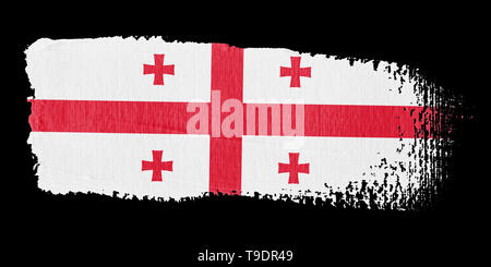 Spazzolata bandiera Georgia Foto Stock