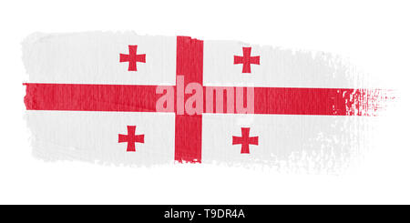 Spazzolata bandiera Georgia Foto Stock