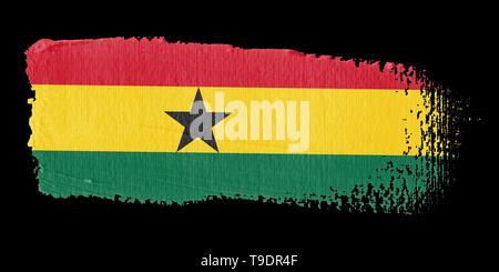 Spazzolata bandiera Ghana Foto Stock