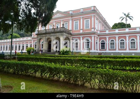 Museo imperiale di Petropolis. Residenza estiva degli imperatori brasiliano. Stile Neoclasical. Foto Stock