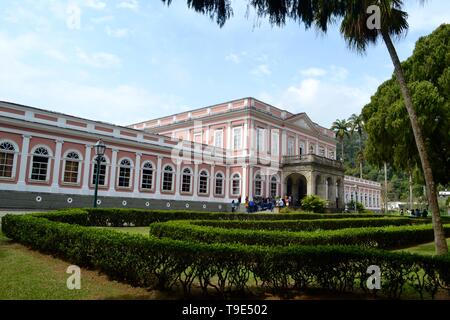 Museo imperiale di Petropolis. Residenza estiva degli imperatori brasiliano. Stile Neoclasical. Foto Stock