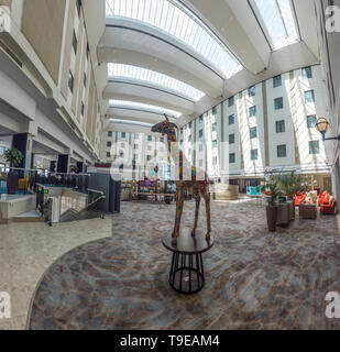 Jurys Inn,Waterfront,hotel,Foyer,ricezione,Brighton,Sussex Foto Stock