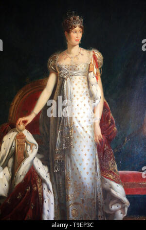 Maria Luisa d'Autriche en grand costume. Portrait par François Pascal Simon Gérard. 1770-1837. Château de Fontainebleau. Foto Stock