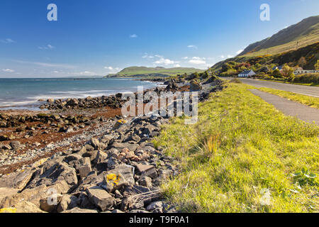 Costa di Scotlands Eastcoast in Dumfries and Galloway Area del Consiglio Foto Stock