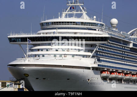 Caribbean Princess nave. Le Havre. Foto Stock