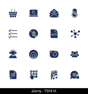 Insieme con le icone in stile moderno. Simbologie di alta qualità per la progettazione di un sito web e le applicazioni per dispositivi mobili. Illustrazione Vettoriale