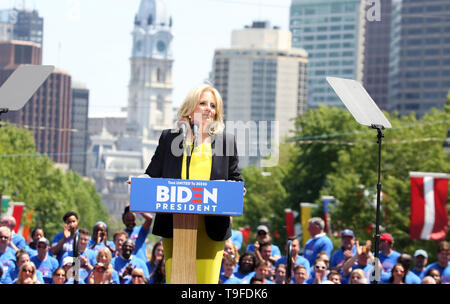 Philadelphia, PA, Stati Uniti d'America. 18 Maggio, 2019. : Joe Biden detiene il primo rally di campagna nel luogo di nascita della democrazia americana, Philadelphia, PA 18 maggio 2019 Credit: : Star Shooter/media/punzone Alamy Live News Foto Stock