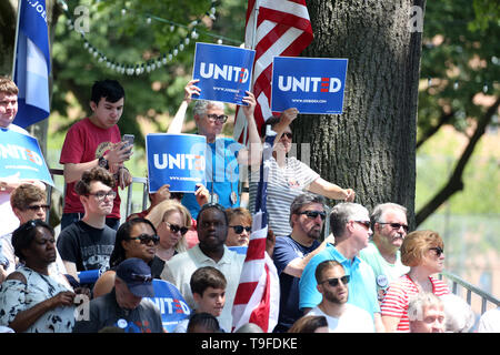 Philadelphia, PA, Stati Uniti d'America. 18 Maggio, 2019. : Joe Biden detiene il primo rally di campagna nel luogo di nascita della democrazia americana, Philadelphia, PA 18 maggio 2019 Credit: : Star Shooter/media/punzone Alamy Live News Foto Stock