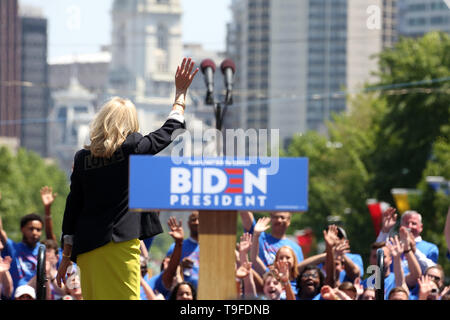 Philadelphia, PA, Stati Uniti d'America. 18 Maggio, 2019. : Joe Biden detiene il primo rally di campagna nel luogo di nascita della democrazia americana, Philadelphia, PA 18 maggio 2019 Credit: : Star Shooter/media/punzone Alamy Live News Foto Stock