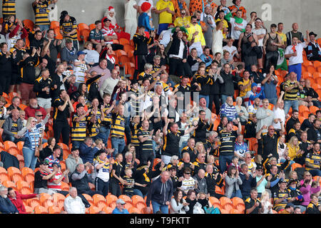 York City cavalieri appassionati durante il campionato Betfred Estate Bash corrispondono a Bloomfield Road e Blackpool. Foto Stock