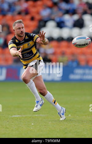 York City Cavalieri' Tim Spears in azione durante il campionato Betfred Estate Bash corrispondono a Bloomfield Road e Blackpool. Foto Stock