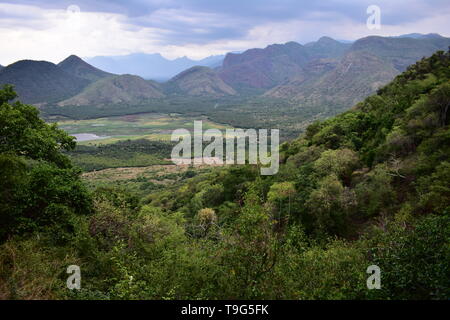 Green Valley View in colline di Kodaikanal Foto Stock