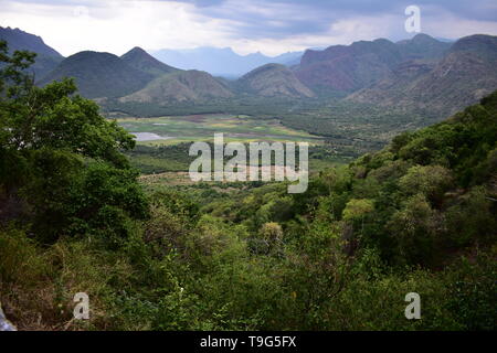 Green Valley View in colline di Kodaikanal Foto Stock