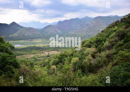 Green Valley View in colline di Kodaikanal Foto Stock