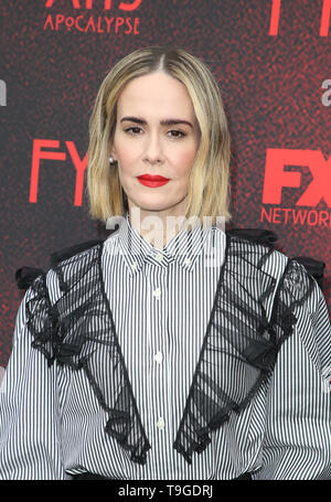 18 maggio 2019 - Hollywood, CA, Stati Uniti - 18 Maggio 2019 - Hollywood, California - Sarah Paulson. FYC Red Carpet per FX è ''American orrore storia: Apocalypse'" tenutasi presso NeueHouse Hollywood. Photo credit: Faye Sadou/AdMedia (credito Immagine: © Faye Sadou/AdMedia via ZUMA filo) Foto Stock