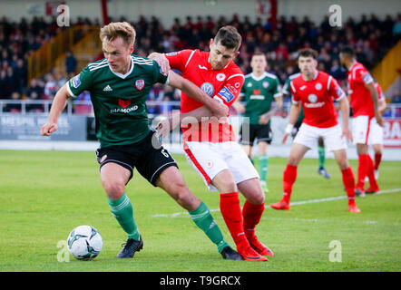 GREGG SLOGGETT di Derry City FC durante il Airtricity League fixture tra Sligo Rovers & Derry City FC Foto Stock