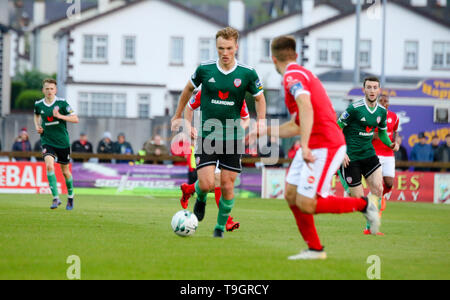 GREGG SLOGGETT di Derry City FC durante il Airtricity League fixture tra Sligo Rovers & Derry City FC Foto Stock