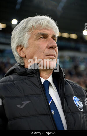 Lo Stadio Allianz, Torino, Italia. 19 Maggio, 2019. Serie a calcio, juventus versus Atalanta; Gasperini, il pullman di Atalanta Credito: Azione Sport Plus/Alamy Live News Foto Stock