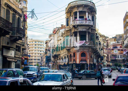 Tripoli, Libano - 15 Gennaio 2016: la vita di strada nel centro di Tripoli, Libano Medio Oriente Foto Stock
