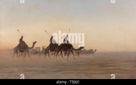 Grande carovana della Mecca. Museo: Collezione privata. Autore: Charles-Théodore Frère. Foto Stock