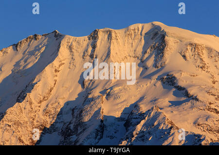 Dôme de Miage. Massif du Mont-Blanc. Alpes françaises. Alta Savoia. La Francia. Foto Stock