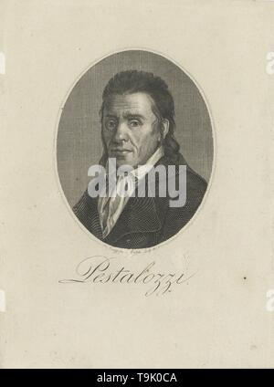 Ritratto di Johann Heinrich Pestalozzi (1746-1827). Museo: Collezione privata. Autore: anonimo. Foto Stock