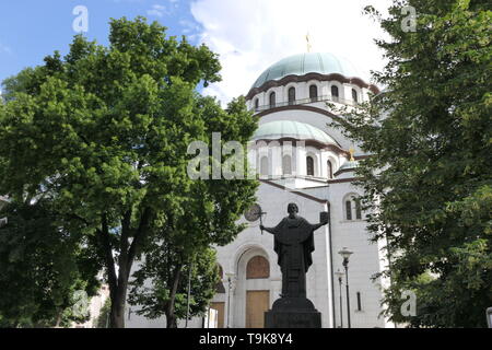 La Chiesa di San Sava Temple (Hram Svetog Save) Belgrado, Serbia Foto Stock