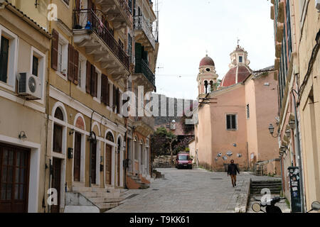 Città vecchia di Corfù, Grecia Foto Stock