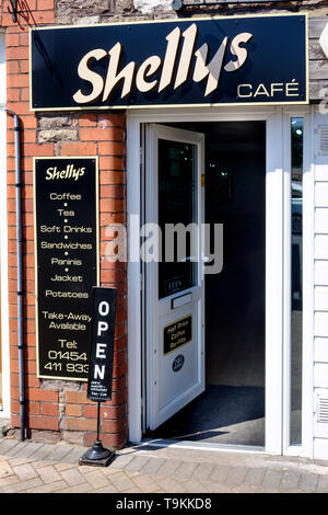 Coniugi Shelley Cafe, Thornbury, una piccola città nel sud del Gloucestershire, sul bordo del sud Cotswolds Foto Stock