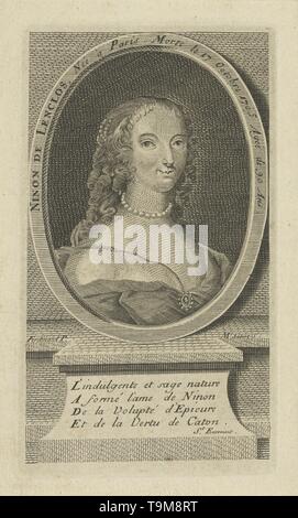 Ritratto di Ninon de Lenclos (1620-1705). Museo: Collezione privata. Autore: anonimo. Foto Stock