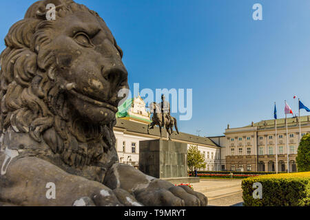 Una tipica vista in Varsavia in Polonia Foto Stock