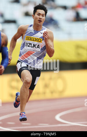 Osaka, Giappone. 19 Maggio, 2019. Shota Iizuka (JPN) : atletica leggera IAAF World Challenge Seiko Golden Grand Prix 2019 Osaka Uomini 200m Finale allo stadio Yanmar Nagai di Osaka in Giappone . Credito: AFLO/Alamy Live News Foto Stock