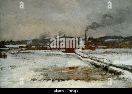 John Henry Twachtman - paesaggio invernale 1882 Foto Stock