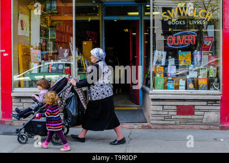 Saint Viateur Street, Mile End, Montreal Foto Stock