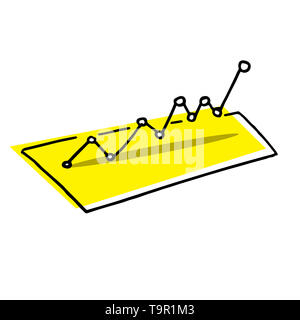 La progressiva crescita schema. Business di successo disegnati a mano concetto. Foto Stock