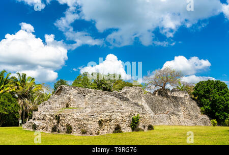 Rovine Maya a Kohunlich in Messico Foto Stock