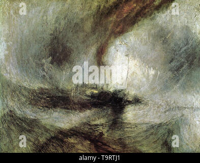 Joseph Mallord William Turner - tempesta di neve steam boat 1842 Foto Stock