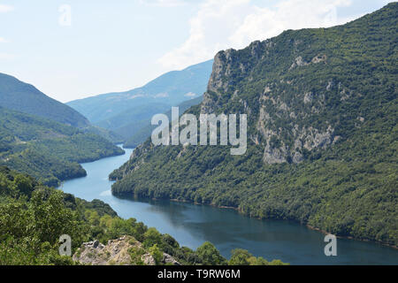 Haliacmon il fiume più lungo in Grecia Foto Stock