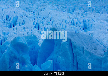 Dettaglio Immagini del Ghiacciaio Perito Moreno nel parco nazionale Los Glaciares nella regione di Patagonia Argentina, sulla punta meridionale del Sud America. Foto Stock