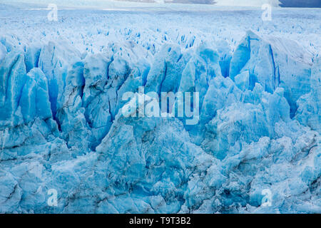 Dettaglio Immagini del Ghiacciaio Perito Moreno nel parco nazionale Los Glaciares nella regione di Patagonia Argentina, sulla punta meridionale del Sud America. Foto Stock