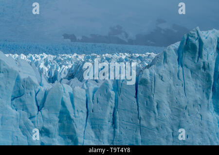 Dettaglio Immagini del Ghiacciaio Perito Moreno nel parco nazionale Los Glaciares nella regione di Patagonia Argentina, sulla punta meridionale del Sud America. Foto Stock