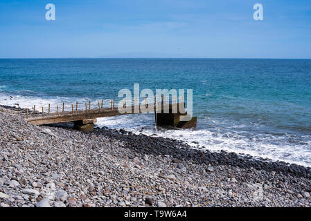 Spiaggia di Reis Magos, Isola di Madeira Foto Stock