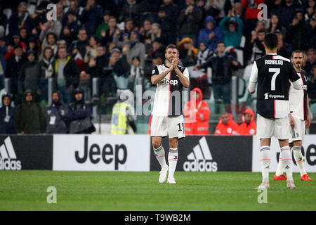 Torino, Italia. 19 Maggio, 2019. calcio, campionato di Serie A TIM 2018-19 FESTA SCUDETTO Juventus vs Atalanta 1-1 nella foto: BARZAGLI Credit: Indipendente Agenzia fotografica/Alamy Live News Foto Stock