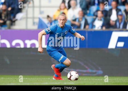 Genk, in Belgio. 19 Maggio, 2019. Casper De Norre (Genk) Calcio/Calcetto : Belga 'Jupiler Pro League' Play-off1 match tra KRC Genk 0-0 Standard de Liege a Luminus Arena a Genk, in Belgio . Credito: Mutsu Kawamori/AFLO/Alamy Live News Foto Stock