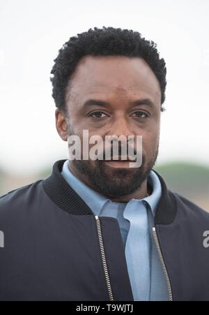 Cannes, Francia. 21 Maggio, 2019. Ariyon Bakare pone al photocall di "Frankie' durante la 72a Cannes Film Festival presso il Palais des Festivals a Cannes, Francia, il 21 maggio 2019. | Utilizzo di credito in tutto il mondo: dpa/Alamy Live News Foto Stock