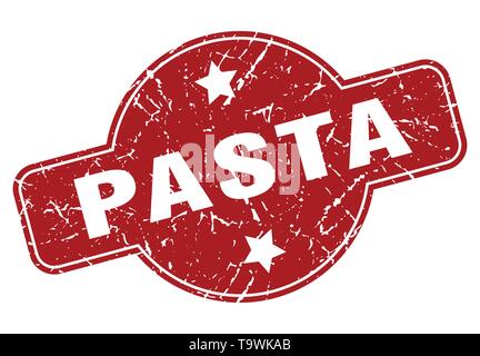 Pasta timbro vintage. segno di pasta Illustrazione Vettoriale