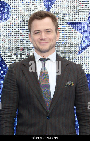 Taron Egerton, Rocketman - UK Premiere, Leicester Square, Londra, Regno Unito, 20 maggio 2019, Foto di Richard Goldschmidt Foto Stock