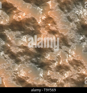 Pozze di fango Texture Seamless Tile Foto Stock