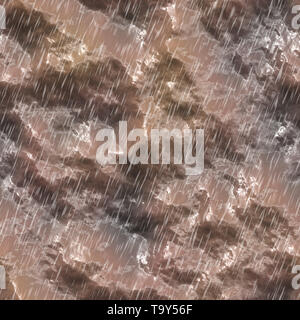 Pozze di fango Texture Seamless Tile Foto Stock